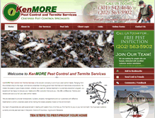 Tablet Screenshot of kenmorepest.com